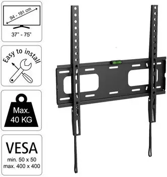 Hama FlashStar TV-Wandhalterung FIX bis 75" schwarz (127767)