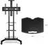 Onkron APT1881 zusätzliche AV-Ablage für TV-Ständer, höhenverstellbar, bis 4,5kg (APT1881-BLK)