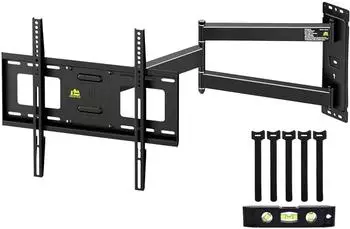 LuxusKollektion TV-Wandhalterung schwenkbar neigbar, langer Arm 840mm, 26-65 Zoll, 45kg, VESA 400x400mm