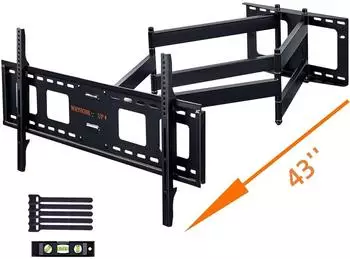 LuxusKollektion TV-Wandhalterung schwenkbar 1080mm Gelenkarm, 50-100 Zoll, VESA 800x600mm