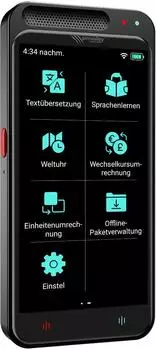Simvalley Mobile TTL-139 mobiler KI-Echtzeit-Sprachübersetzer, 139 Sprachen, ChatGPT (TTL-139)