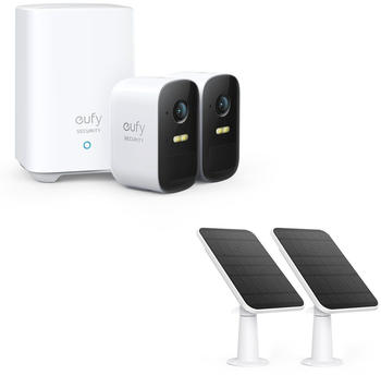 Eufy eufyCam 2C mit Solar Panel Ladeger&auml;t (Doppelpack)