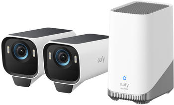 Eufy eufyCam S3 Pro 2-Kamera-Set mit HomeBase 3 (T88923W1)