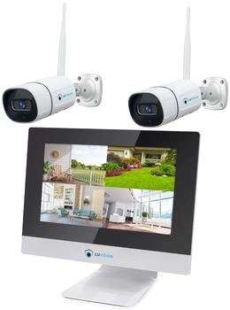 LUVISION Dual FunkSet Monitor Cloud 4 bis 8 s & App 2 Kameras (2378)