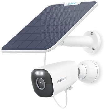 reolink Argus Eco Ultra + Solarpanel 4K 8MP Akku 2 4 & 5GHz WiFi Farbnachtsicht Person/Auto/Tiererkennung (Argus eco ultra + Solar Panel)