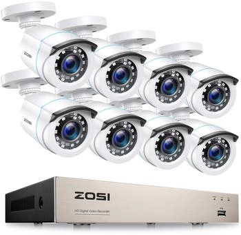 ZOSI 5MP PoE Set 4X 5MP Bullet und 4X Schwenkbar Dome s 8CH 4K 2TB HDD NVR Auto-Tracking Personen-/Fahrzeugerke (8SQ-1825X2965W4-20-EU)