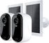 Arlo Essential Gen.2 2K Outdoor-Sicherheitskamera mit Solar Panel, 2er-Pack, Weiß (VMK3250-100EUS)