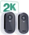 Arlo Essential Gen.2 2K Outdoor-Sicherheitskamera mit Solar Panel, 2er-Pack, Weiß (VMK3250-100EUS)