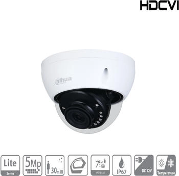 Dahua HDCVI 5MP IR DOME/HAC-HDBW1500E-0280B-S2 (951398)