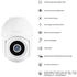 Hombli Pan & Tilt 4k Schwenkfunktion UHD Farbnachtsicht Audio Alarm Flutlicht kompatibel Alexa Google (HBPT-0109)