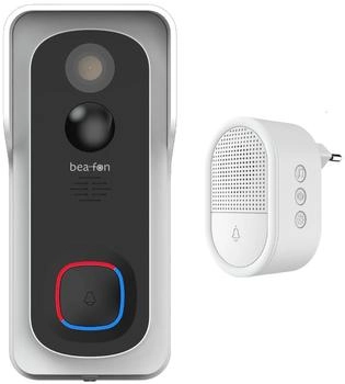 Bea-Fon 2304 x 1296 Pixel IP54 Nachtsicht Visitor 2V Set (Schwarz Wei&szlig;) (BEASH-2VSET-W)