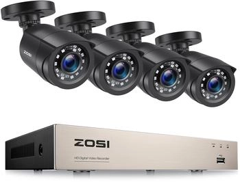 ZOSI CCTV Kabelgebunden Set 8CH 4-in-1 HDMI DVR 4 2.0MP Video System 20M IR Nachtsicht (0612068823301)