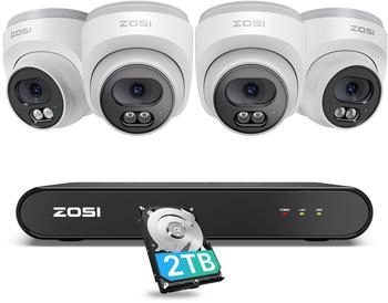 ZOSI 4MP PoE Set 8CH 2TB NVR (85V2-2204W4-EU-V1)