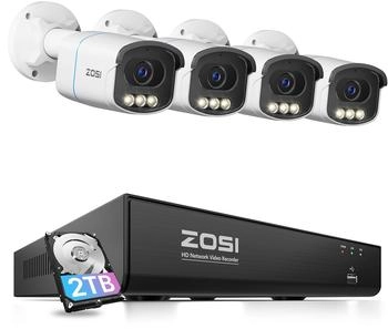 ZOSI PoE Set 8CH 2TB NVR Farbnachtsicht (88Q2-186D8W4-EU)
