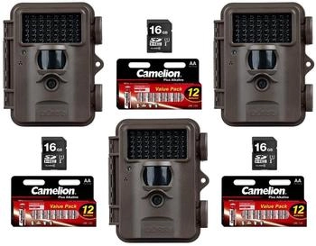 D&ouml;rr Snapshot Mini Black 30MP 4K &Uuml;berwachungskam 3er Starter-Kit
