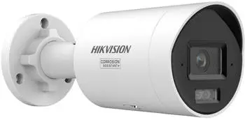 Hikvision 8 MP Smart Hybrid Light mit (3840 x 2160 Pixels) Netzwerkkamera Weiss (DS-2CD2087G3-LI2UY(2.8MM))