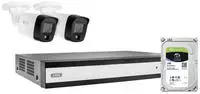 ABUS Security-Center TVVR33623T Komplett-Set mit 2 analogen Mini-Tube-Kameras+