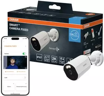 Osram SMART + WIFI OUTDOOR CAMERA FIXED White Weiss (4058075850538)