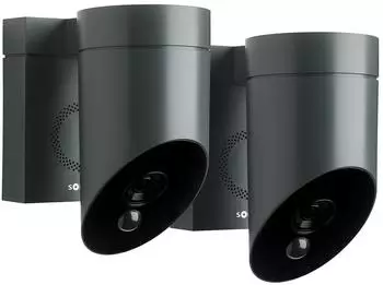 Somfy Aussenkamera-Set + intelligenter Erkennung 1080p Full HD Sirene und App-Anbindung Weiss (1875340)