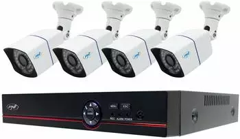PNI AHD House PTZ1500 5MP Videoüberwachungspaket DVR und 4 Aussenkameras Mehrfarbig (PNI-PTZ1500)