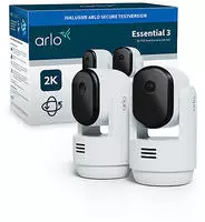 ARLO Essential 3 2K PTZ Indoor Camera wei&szlig;, 2er-Pack