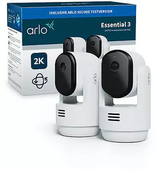 Arlo Essential 3 PTZ 2er Set Weiss (VMC3273-100EUS)