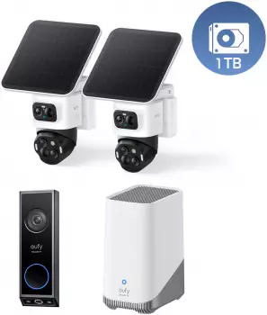 Eufy S4 (2 Kamera + HomeBase 3 & T&uuml;rklingel E340 mit 1TB)