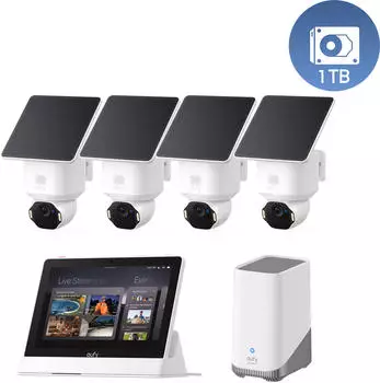 Eufy SoloCam E42 4-Kamera-Kit mit 1TB Festplatte