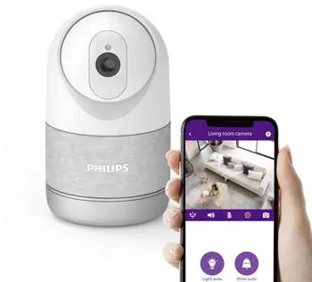 Philips WelcomeEye Look Innen-WLAN-Kamera 2K motorisiert 360° (531051)