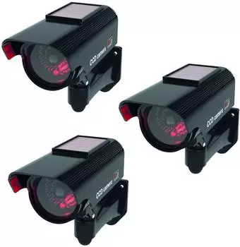 Basi KA 311 Kamera-Attrappe Solar, LED, IP23, 3er-Set (1000-0311)