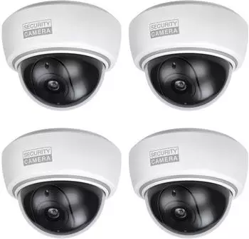 Basi KA 305 Dome Kamera-Attrappe mit Blinklicht, IP23, 4er Set (KA 305)