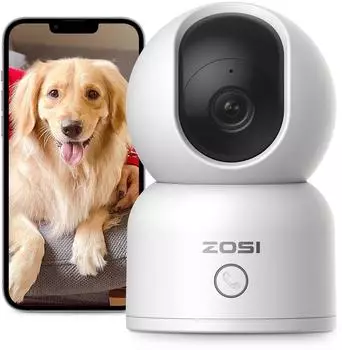 ZOSI C518 Überwachungskamera Innen 2K, 2,4/5GHz WiFi, 355° Pan (C518)