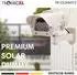 TronicXL Überwachungskamera-Attrappe Solar Außen blinkende LED, 4er-Set
