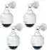 Basi KA 302 Dome Kamera-Attrappe CCTV 4er-Set IP23 (KA 302)