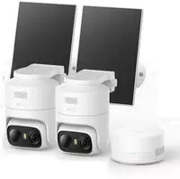 eufyCam C37 2-Kamera-Set, &Uuml;berwachungskamera Au&szlig;en, Farbnachtsicht, Solar