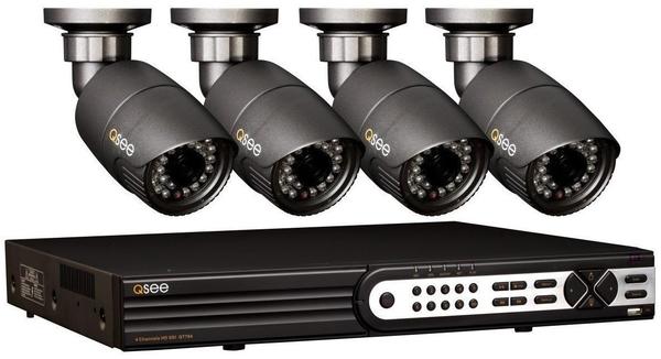 Q-See QT718-480-2 HD-SDI Überwachungskamera-Set 8-Kanal mit 4 Kameras 1920 x 1080 Pixel 2TB