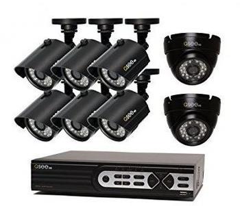 Q-See &Uuml;berwachungs-Set 16-Kanal mit 8 Kameras 1 TB QTH16-8AK-2