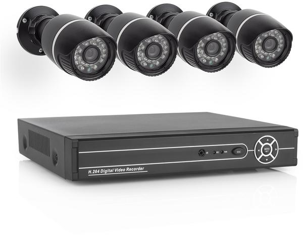 ELRO Videoüberwachungsset 4-Kanal mit 4 Kameras EL430DVR