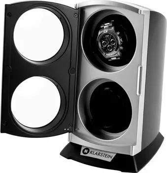 Klarstein St.Gallen Premium Uhrenbeweger 2 Uhren LED schwarz