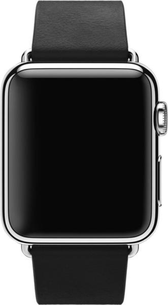 Apple Watch 38 mm Modernes Lederarmband Large schwarz (MJY92ZM/A)