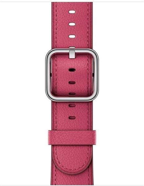 Apple Watch 38 mm klassisches Lederarmband pink fuchsia
