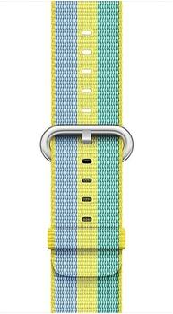 Apple Gewebtes Nylonarmband f&uuml;r Apple Watch 42mm zitronengelb gestreift