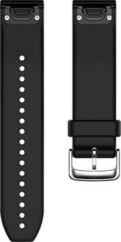 Garmin QuickFit 22 Watch Strap Silicone black/silver