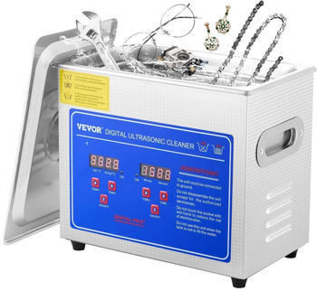 VEVOR Digital Ultrasonic Cleaner 3l 220W (sh578)