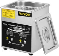 VEVOR 2 L Verbesserter Ultraschallreiniger (100 W Heizung, 60 W Ultraschall)