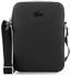 Lacoste Men's Chantaco Soft Leather Vertical Zip Bag black