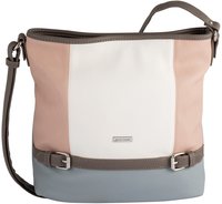 TOM TAILOR Hobo "Juna" aus soft genarbtem ledrigen Material mit gl&auml;nzenden