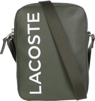 Lacoste Men's L.12.12 Signature Leather Cross Body Bag (NH2933IA) thyme