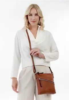 Tamaris Umhängetasche Alessia (30443,700) cognac 700 – Praktische Innenausstattung für den Alltag