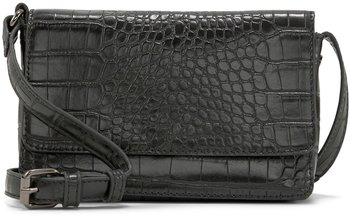 Tom Tailor Maris Flap Bag, Flap Bag Xs No Zip Croco Black (28048 105)